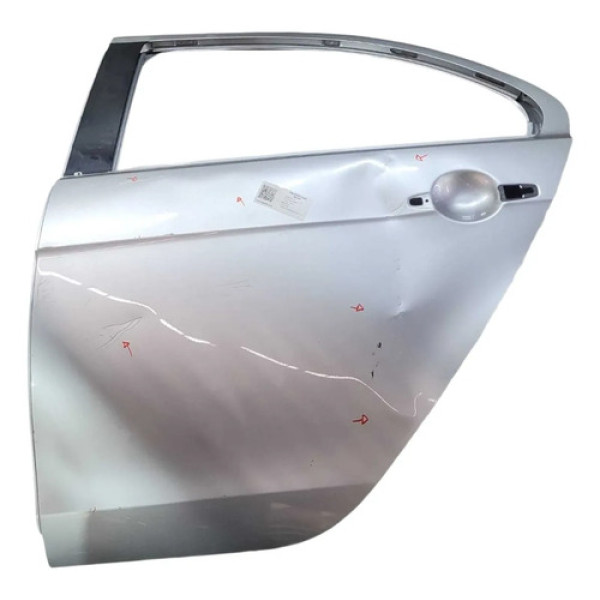 Porta Traseira Esquerda  Mitsubishi Lancer 2012 2013 Detalhe Traseira Esquerda Prateado