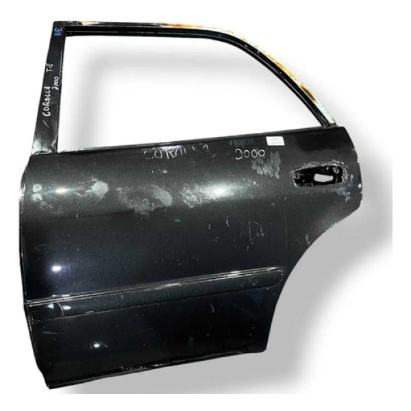 Porta Traseira Esquerda Toyota Corolla 1999 2000 2001 2002 Traseira Esquerdo Preto