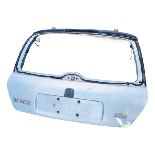 Tampa Traseira Porta Malas Renault Clio 1.0 8v 2001 Detalhe Prateado