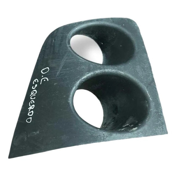 Moldura Farol Milha Esquerdo Com Detalhe Fiat Strada 2008 Preto Esquerdo