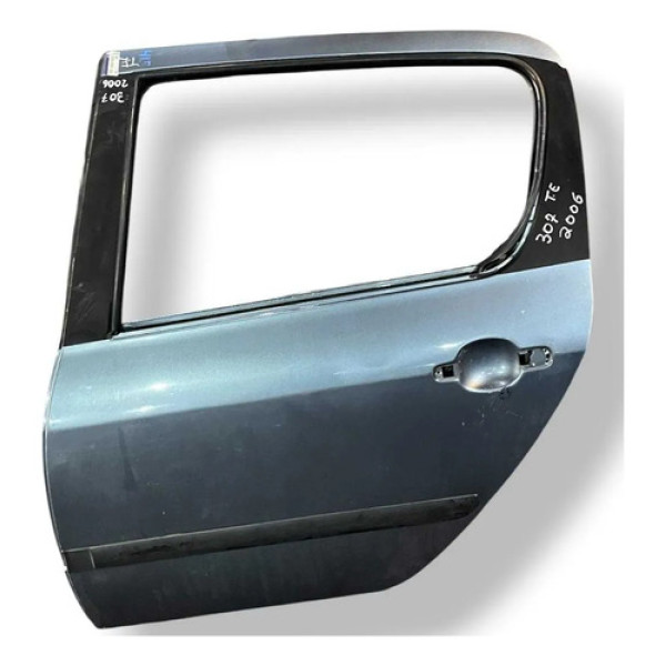 Porta Traseira Esquerda Peugeot 307 2003 2004 2005 A 2012 Traseira Esquerdo Prateado