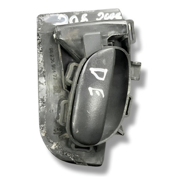 Maçaneta Interna Diant Esquerda Peugeot 206 2005 9623698477 Prateado Dianteira