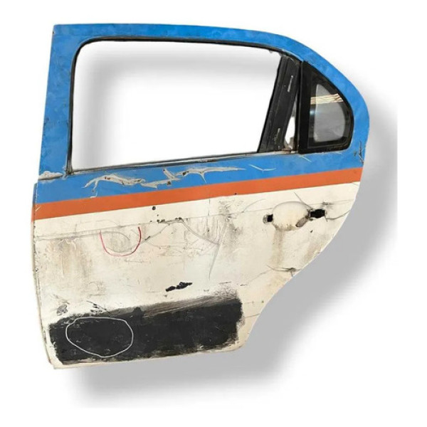 Porta Traseira Esquerda Original G6 Voyage 2014/2016 Detalhe Traseira Esquerdo Branco