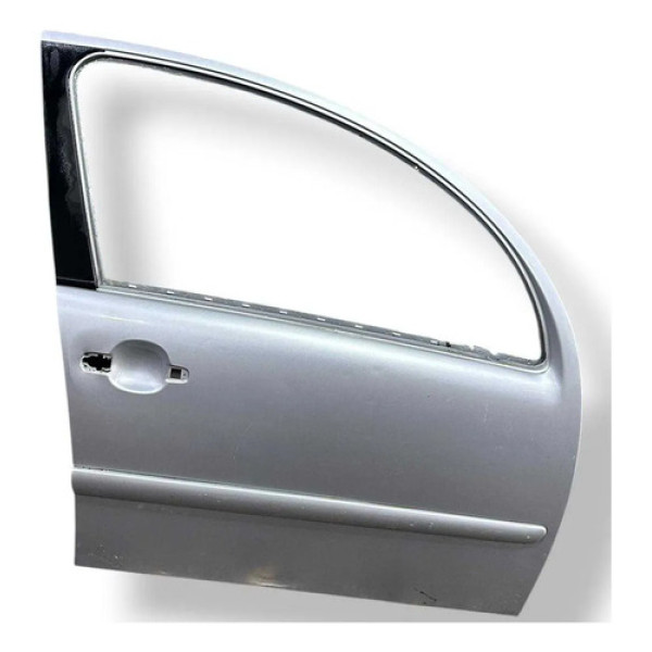 Porta Dianteira Direita 4p Citroën C3 2006 2007 2008 2009 Dianteira Direita Prateado