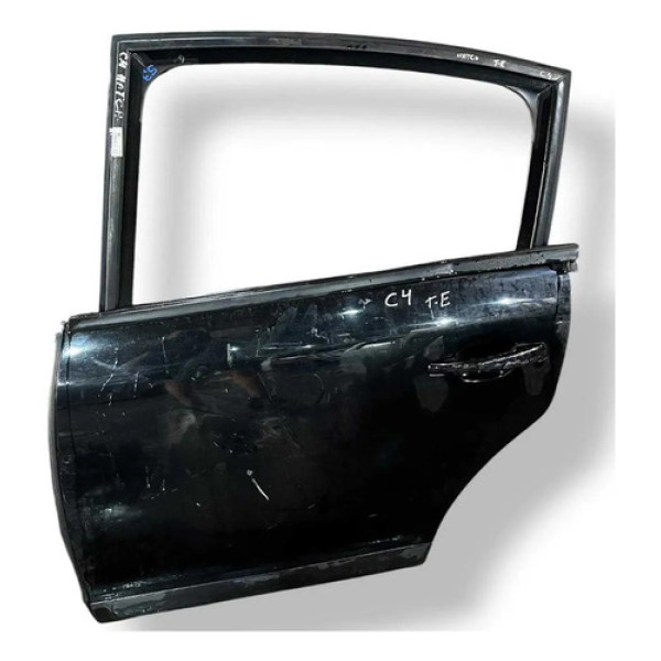 Porta Traseira Esquerda Citroen C4 Hatch 2008 2009 A 2013 Traseira Esquerdo Preto