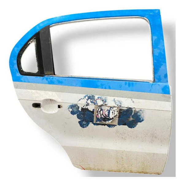 Porta Traseira Direita Volkswagen Voyage 2014 A 2016 Detalhe Traseira Direita Cinza