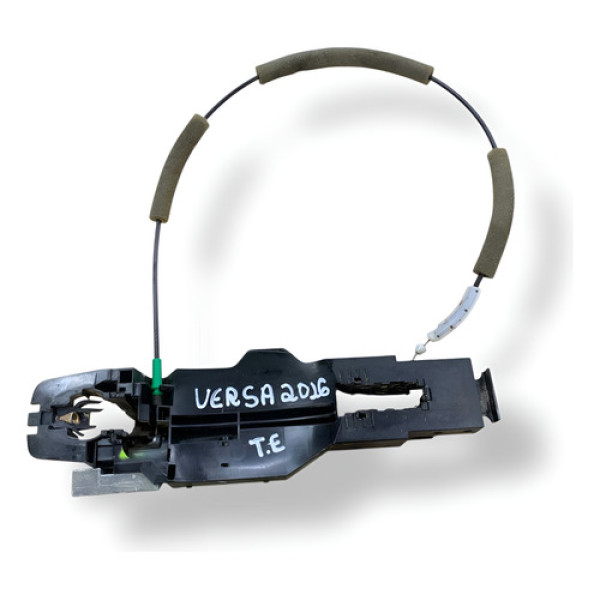 Suporte Maçaneta Externa Traseira Esquerda Nissan Versa 2016 Verde Traseira