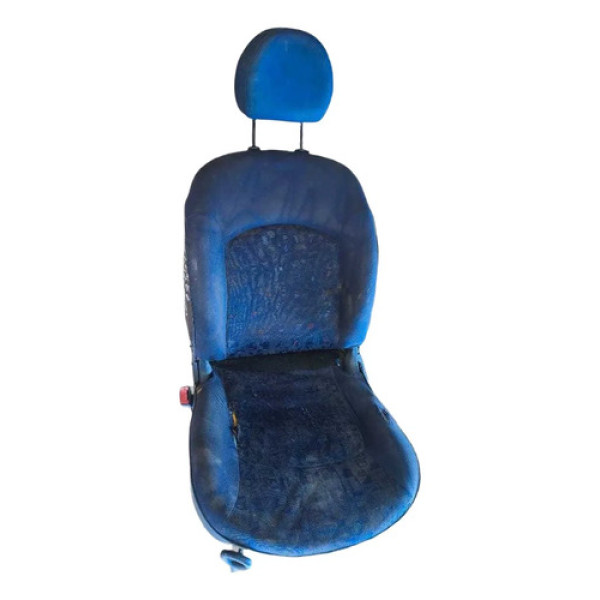 Banco Dianteiro Esquerdo Peugeot 206 2001 2002 2003 Detalhe Azul