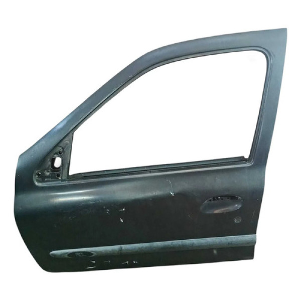 Porta Dianteira Esquerda 4p Renault Clio 2003 2004 Detalhe Dianteira Esquerda Cinza