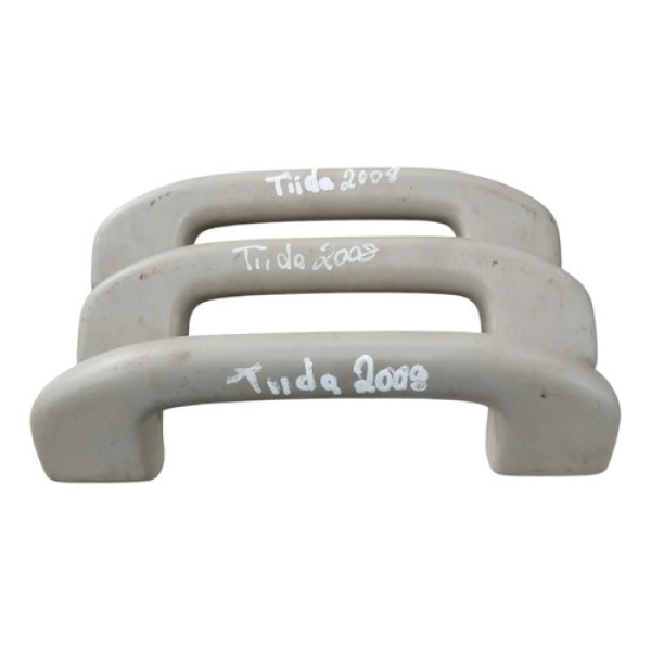 Kit 3 Alça Teto Nissan Tiida 2008 2009 2010 2011 2012 2013  Cinza