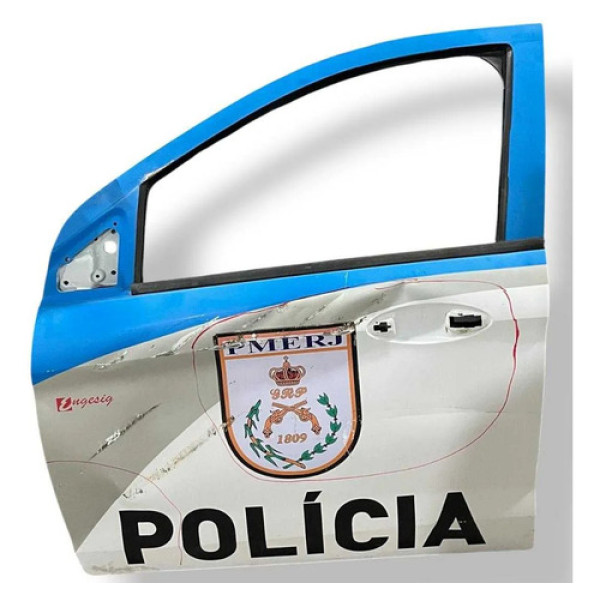 Porta Dianteira Esquerda Ford Ka 2015 2016 A 2021 C/detalhe Dianteira Esquerdo Branco