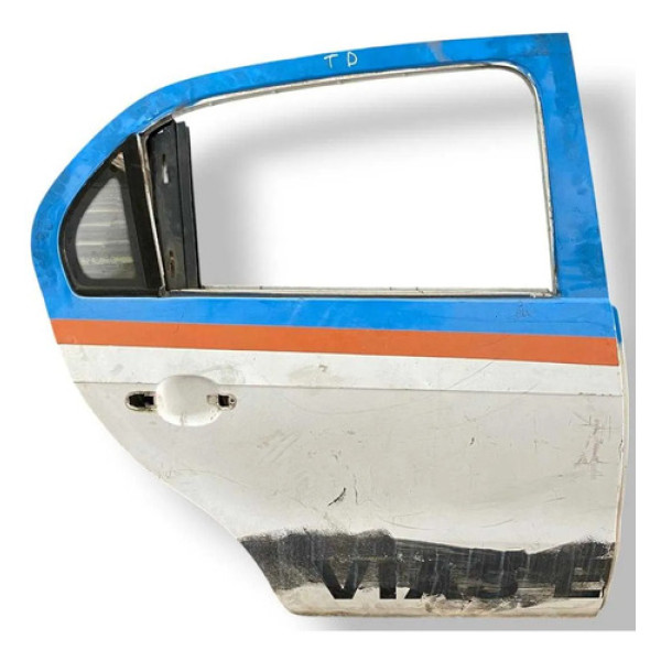 Porta Traseira Direita Volkswagen Voyage 2014/2016 C/detalhe Traseira Direita Branco