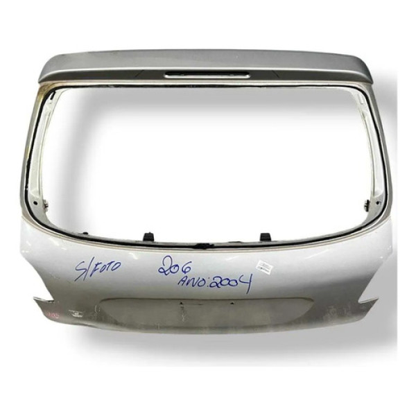 Tampa Traseira Porta Malas Peugeot 206 2005 2006 Detalhe Preto