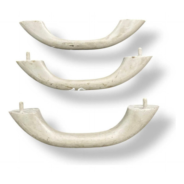 Kit 3 Alças Apoio Braço Teto Chery Qq 1.0 2012 2013 2014 Branco