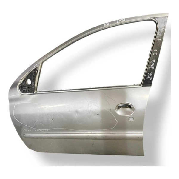 Porta Dianteira Esquerda Peugeot 206 Sw 2008 A 2010 Detalhe Dianteira Esquerdo Prateado