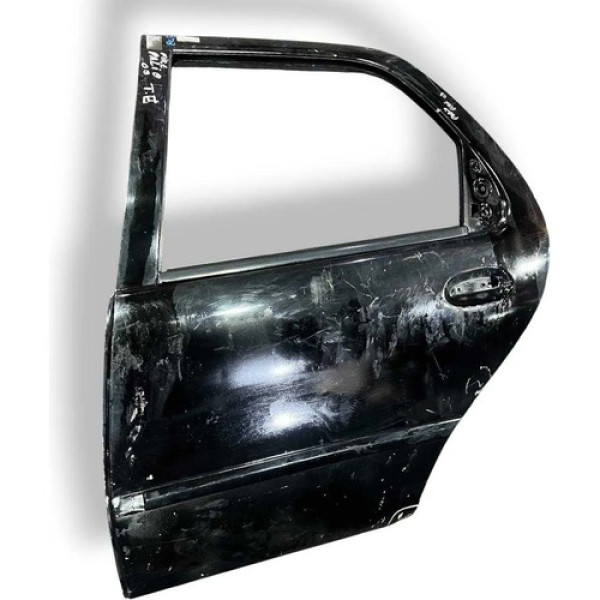 Porta Traseira Esquerda Fiat Palio Fire 2003 2004 C/detalhe Traseira Esquerdo Preto