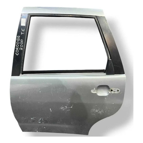 Porta Traseira Esquerda Seat Cordoba 1999 2000 2001 2002 Traseira Esquerdo Prateado