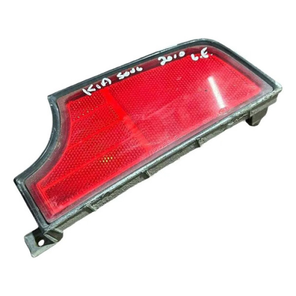 Refletor Parachoque Traseiro Esquerdo Kia Soul 2010 2011 Vermelho