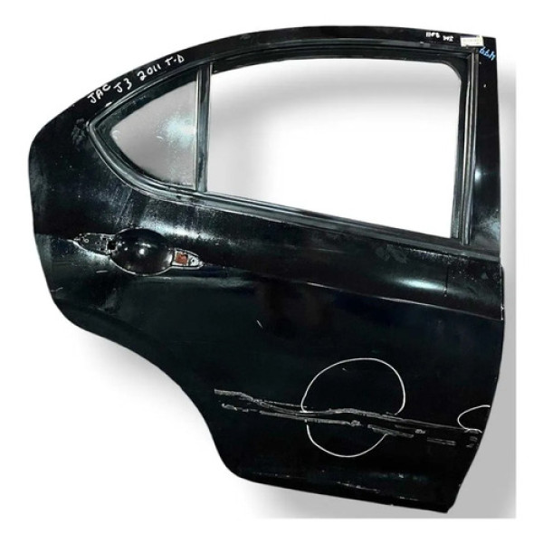 Porta Traseira Direita Jac J3 2011 2012 2013 2014 Detalhe Traseira Direito Preto