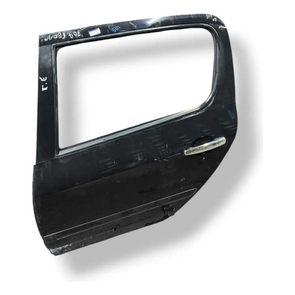 Porta Traseira Esquerda Peugeot 307 Sedan 2007 2008 2009 Traseira Esquerdo Preto