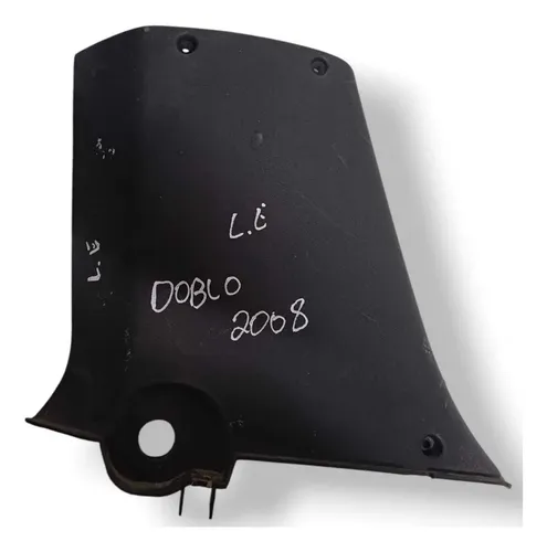 Moldura Coluna Central Esquerda Fiat Doblo 2008 735286734 Preto