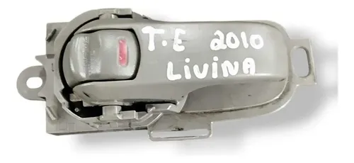 Maçaneta Interna Porta Traseira Esquerda Nissan Livina 2010 Preto Traseira
