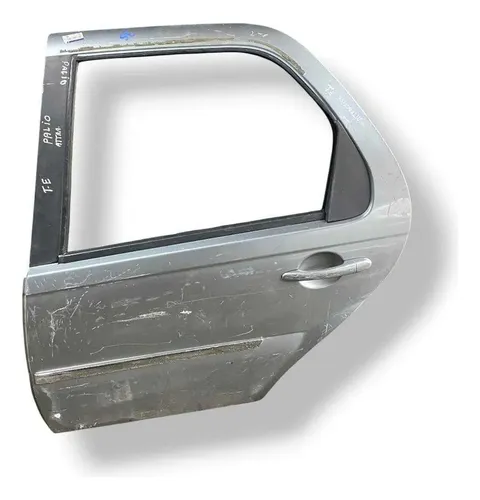 Porta Traseira Esquerda Fiat Palio Attractive 2008 2009 2010 Traseira Esquerdo Prateado