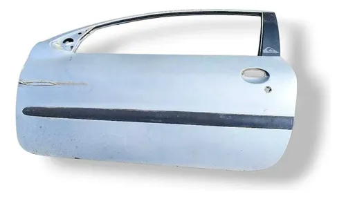 Porta Dianteira Esquerda Peugeot 206 2001 2002 2003 A 2005 Dianteira Esquerda Azul