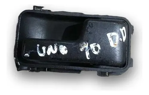 Maçaneta Interna Dianteira Direita Fiat Uno 2000 2001 A 2010 Preto Dianteira