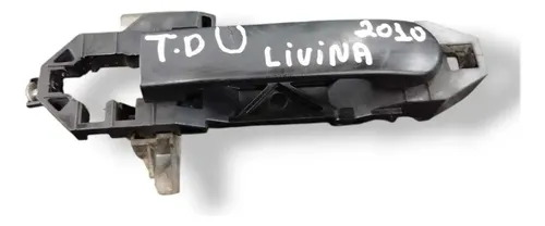 Maçaneta Externa Traseira Direita C/detalhe Livina 2010 Preto Traseira
