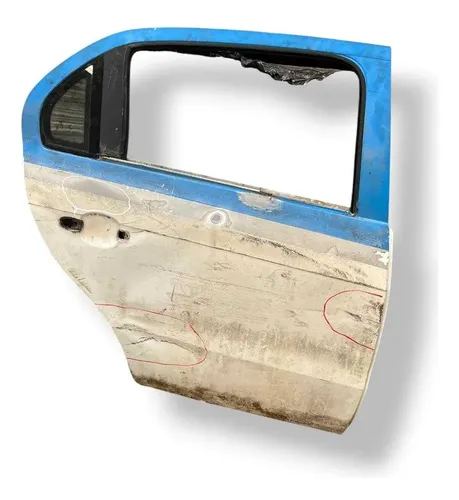 Porta Traseira Direita Vw Voyage 2014/2015/2016 Com Detalhe Traseira Direita Branco