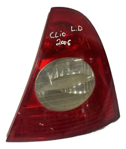 Lanterna Direita Renault Clio Exp 1.0 2006 2007 8200071414 Direito/passageiro Vermelho