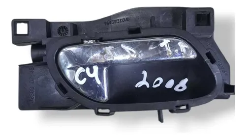 Maçaneta Interna Trasiera Direita  Citroën C4 2009 965433531 Preto Traseira