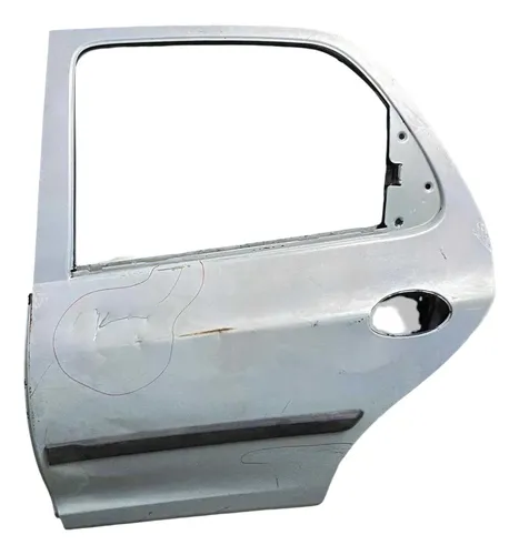 Porta Traseira Lado Esquerdo Chevrolet Celta 4p 2007 Detalhe Traseira Esquerdo Prateado