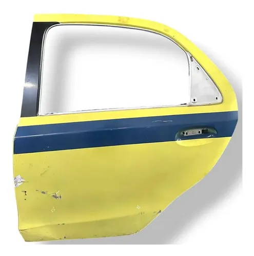 Porta Traseira Esquerda Toyota Etios Sedán 2015 2016 Detalhe Traseira Esquerda Amarelo