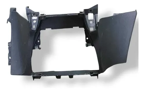 Acabamento Moldura Central Painel Fiat Stilo 735300225 Preto Liso