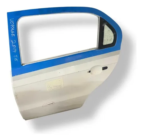 Porta Traseira Esquerda  Volkswagen Voyage 2014 2015 Detalhe Traseira Esquerdo Branco