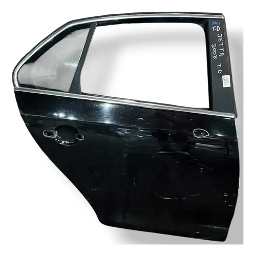 Porta Traseira Direita Volkswagen Jetta 2006 A 2010 Detalhe Traseira Direito Preto