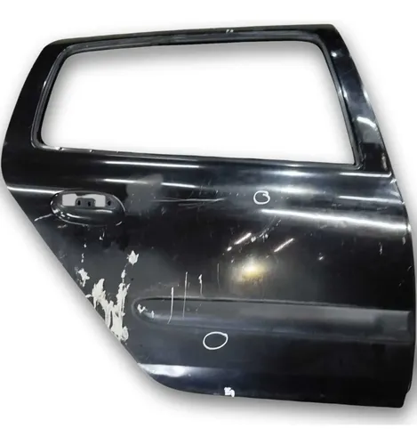 Porta Traseira Direito Renault Clio 2011 2012 2013 Detalhe Traseira Direito Preto