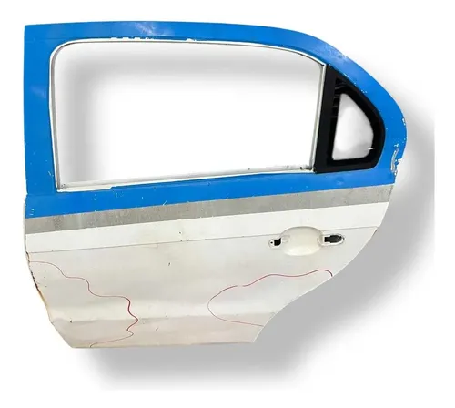 Porta Traseira Esquerda Volkswagen Voyage 2014 2015 Detalhe Traseira Esquerdo Preto