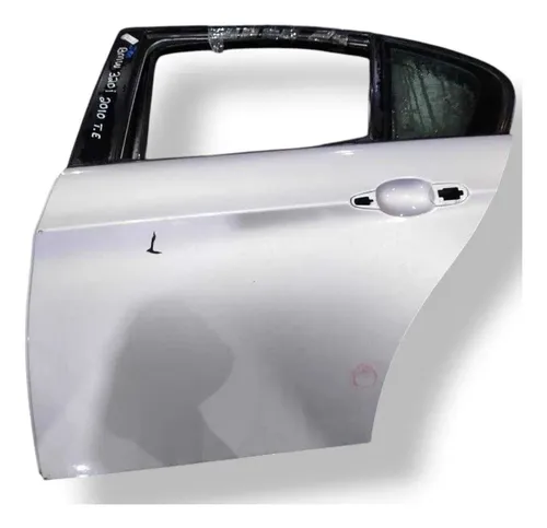 Porta Traseira Esquerda Bmw 320i 2009 2010 2011 2012 Detalhe Traseira Esquerdo Prateado