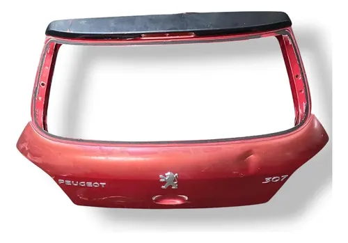 Tampa Traseira / Porta Malas Hatch Peugeot 307 2004 Detalhe Vermelho