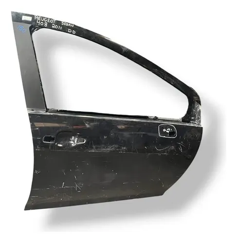 Porta Dianteira Direita Peugeot 408 Sedan 2011 A 2015 Detalh Dianteira Direita Preto