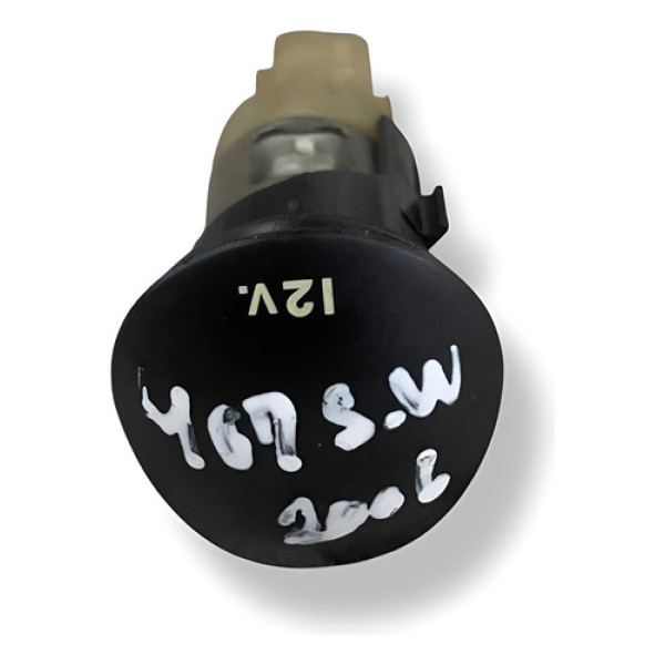 Tomada 12v Peugeot 407 Sw 2006 2007 2008 2009 2010 2011 2012 Preto