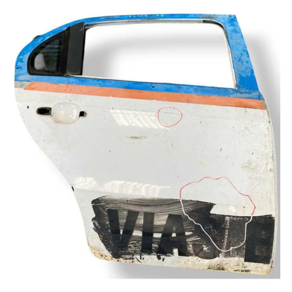 Porta Traseira Direita Gol G6 Voyage 2014/2016 Com Detalhe Traseira Direita Branco