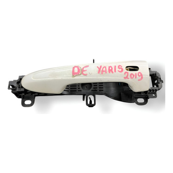 Maçaneta Externa Dianteira Esquerda Toyota Yaris 2019 A 2022 Branco Dianteira