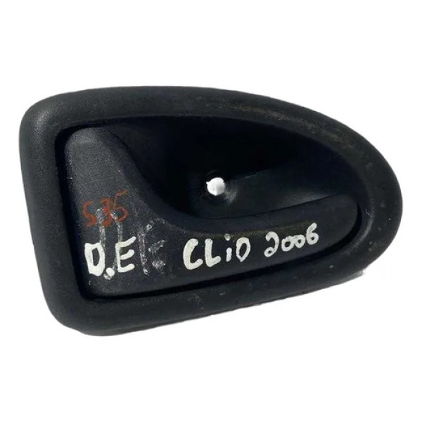Maçaneta Interna Dianteira Esquerda Clio 2006 7700428887 Preto Dianteira