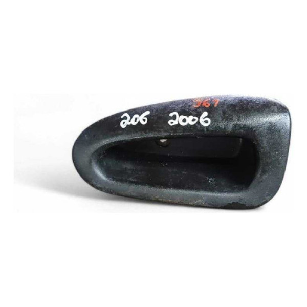 Puxador Porta Dianteiro Esquerdo Peugeot 206 2006 9629326077 Preto