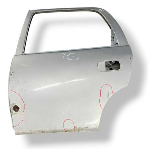 Porta Traseira Esquerda  Chevrolet Corsa 2008 2009 Detalhe Traseira Esquerdo Cinza