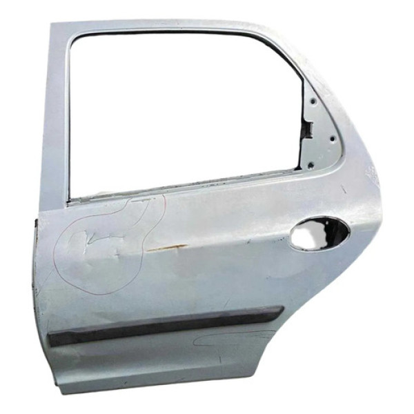 Porta Traseira Lado Esquerdo Chevrolet Celta 4p 2007 Detalhe Traseira Esquerdo Prateado